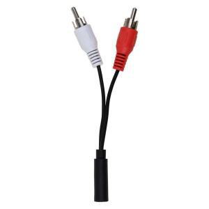 3.5mm RCA 암잭 스테레오 - 2 수커넥터 Y 케이블 어댑터 오디오 AUX 소켓 커넥터 헤드폰