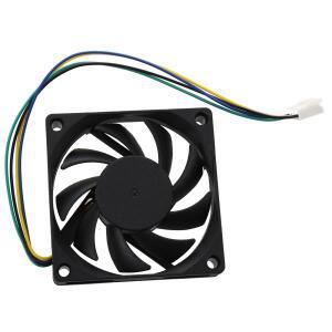 PWM PC 컴퓨터 케이스 CPU 쿨러 냉각 선풍기 블랙 70x70x15mm 12V 4핀