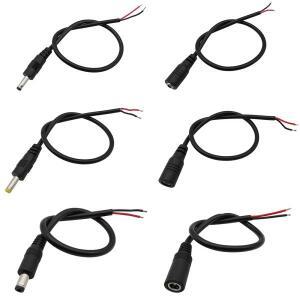 3.5x1.35mm / 4.0x1.7mm 5.5x2.1mm 수 암 DC 플러그 잭 전원 케이블 연결 연장 케이블 30cm CCTV 카메라 LE