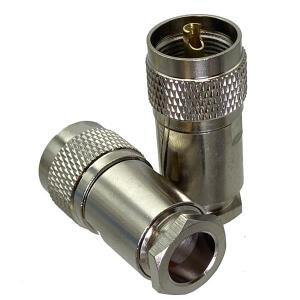 10pcs 커넥터 PL259 UHF 수커넥터 클램프 RG8 LMR400 RG213 RG165 RG393