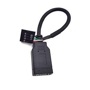 USB 2.0 9핀 타입 E 케이블 연결 마더보드 내부 KEY A AM PC 케이스 전면 패널