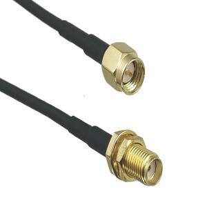 1pcss RG316 RG174 케이블 SMA-SMA 수커넥터 암커넥터 너트  커넥터 RF 점퍼 점퍼케이블 와이어 단자 4인치