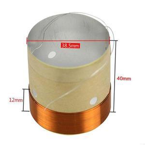스피커 베이스 보이스 코일 38.5mM 서브우퍼 수리 8OHM 화이트 알루미늄 사운드 공기 배출 2x