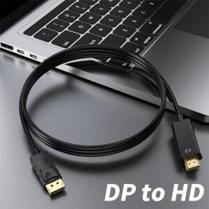 4K DisplayPort-HDMI 호환 케이블 DP-HD 어댑터 디스플레이 포트 PC PC 노트북 HDTV 프로젝터 모니터용 비