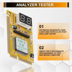 디자인 PC 노트북 진단 카드 2자리 미니 PCI/PCI-E LPC POST 분석기 테스터