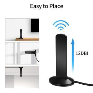 GSM 4G 5G 안테나 600-6000MHz 12dBi 고이득 옴니 마그네틱 베이스 SMA Male TS9 CRC9 CPE 와이파이 라우터