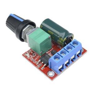 5개 미니 5A 90W PWM 12V DC 모터 속도 제어 모듈 DC-DC 5V-35V 조절식 스위치2 호환4V