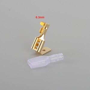 50/100pcs 4.8mm 6.3mm 스페이드 커넥터 배터리킬스위치 피기백 단자 남성 암커넥터 스프링 숄더 어깨형