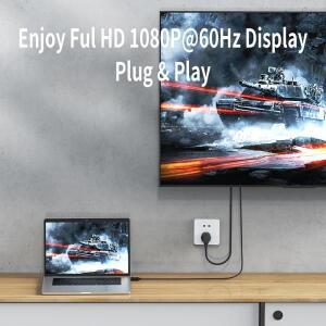 풀HD-VGA 케이블 1080P 60Hz 비디오 컨버터 어댑터 PC 노트북 데스크탑 TV 모니터 프로젝터 HDTV 디스플레