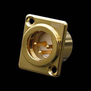 EIZZ 수 암 XLR 커넥터 오디오 마이크 AMP 캐논 호환 밸런스 플러그 어댑터 24K 금도금 구리 PTFE 절연체 3