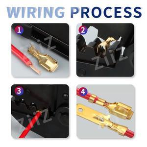50/100pcs 6.3mm 실버 자동차 압착 단자 남성 스페이드 커넥터 황동핀 ZiiZ 스플 라이스 와이어 단자 DJ611