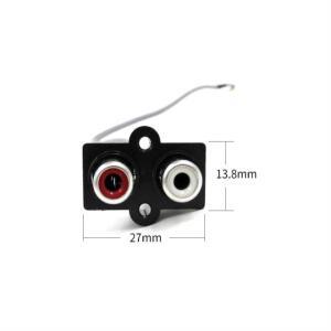 오디오 신호 케이블 2 RCA to XH2.54mm-3핀 입력 소켓 30cm 라인 길이 확장 패널용 사운드 인터페이스