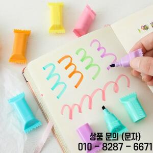 6Pcs Cute Candy Highlighters Capybara Set Mini Marker Kid Stationery Drawing Tool