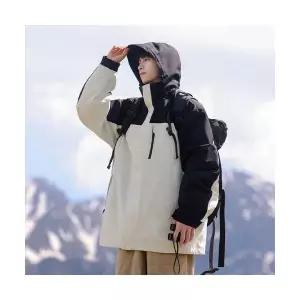 남성 유행각 바람막이 점퍼 봄 가을 야상 탈부착 내피 방수 재킷 OOTD3