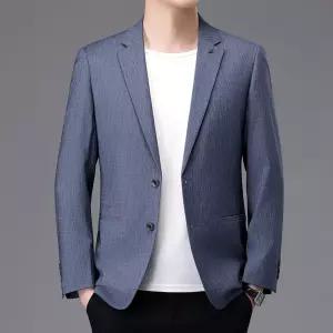 코아픽샵 남자 키작남 정장 자켓 가을 싱글 슬림 코트 메인 쉐닐 스판 프린세스 소매 긴팔 사복 꾹3