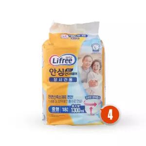 LG 라이프리 안심 언더웨어 성인용 기저귀 중형 18매x4개