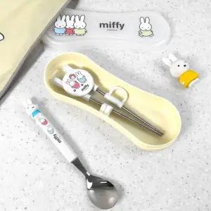 [텐바이텐]파스텔미피 어린이 유아 스텐 수저 연습 젓가락 수저 케이스 세트