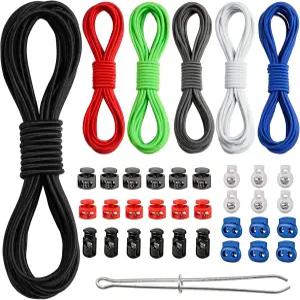 다색 탄성 스트레치 원형 스트링 쇼크 코드 번지 로프 32야드 1/8인치 3mm 드로스트링 바느질 DIY 제작