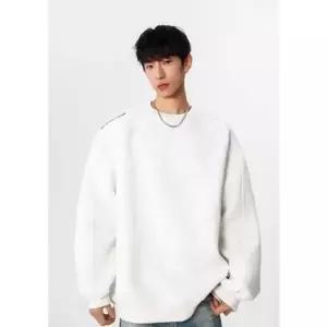 EAMT 남사친 봄 입체 커팅 맨투맨 라운드 상의 코트 YJ1