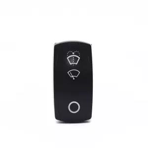 토후브 20A/12V 10A/24V 6핀 순간 켜짐 오프 윈드실드 와이퍼 워셔 로커 스위치 LED 라이트 버티컬 장착