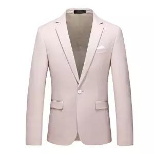 EAMT 남사친 캐주얼 정장 재킷 펀칭 빅사이즈 싱글 코트 솔리드 슬림 18개 YJ1