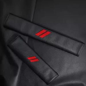 닷지용 2PCS 자동차 안전벨트 커버 탄소 섬유 어깨 보호 부드러운 스트랩 쿠션 목과 트럭용 액세서리 패드
