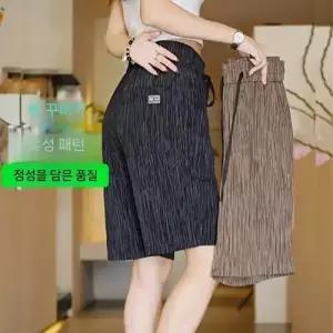 토르 바지 캐주얼 여름 남친 쿨링 스트라이프 반 슬림핏 고판 5부 OPH2