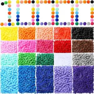 10000개의 멀티컬러 폼 공예품 1cm 퍼지 크래프트 볼 가족 교실 DIY 크리에이티브 크리스마스 장식품