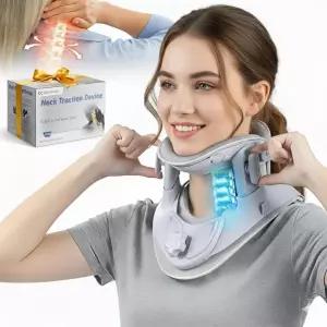 목 를 위한 위생적인 경추 견인 장치 360도 지지 기능이 있는 조절 가능한 스트레칭기 가정 및 사무실용