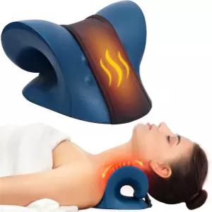 목 를 위한 스트레칭기 그래핀 히팅 패드가 있는 가열식 경추 견인 장치 베개 TMJ 및 정렬을 어깨 이완기