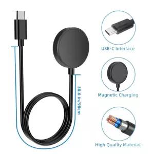 삼성 갤럭시 워치 7/6/6 클래식/5/5 프로/4/4 충전기 USB-C 스마트 액세서리 교체용