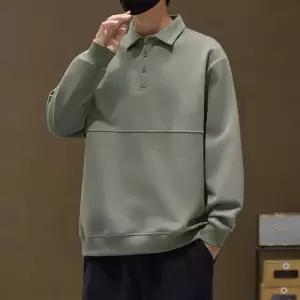 올요아 남성용 캐주얼 봄 후드 맨투맨 상의 칼라 풀오버 키작남 꾹1