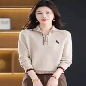 블랙팬서 여친 니트 자수 반집업 맨투맨 봄가을 카디건 OPH3