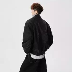 룽나루 남사친 검정 스트릿 아나콘다자리 패딩 점퍼 기모 코트 산수리 HO1