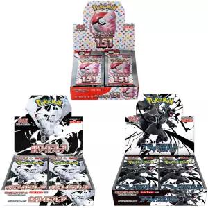 140pcs/Box 포켓몬 카드 스칼렛 바이올렛 151 일본 SV2a Zekrom 버전 TCG 클래식 확장 부스터 박스