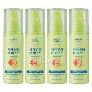 이지하우스 해피바스 필쏘굿 시카 선미스트 80ml 4개 바디선케어 진정보습 723955