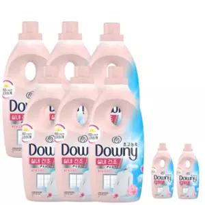 다우니 고농축 섬유유연제 플로럴 프레시 1L 6개+400ml 증정(향랜덤)
