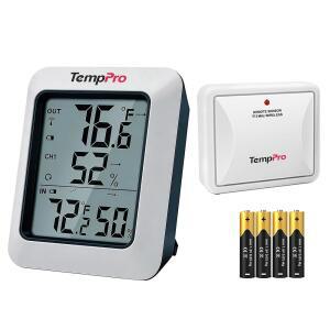 TEMPPRO TP60 습도계 실외 습도 실내 온도 무선 온도계 모니터 게이지 디지털