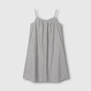 JAJU 여 코튼 시어서커 민소매 파자마 원피스 DARK CHARCOAL/ BEIGE/ BLUE 1279012