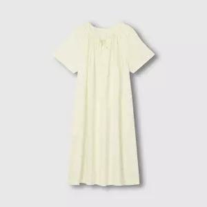 JAJU 여 레이온 도트 반팔 파자마 원피스 LIGHT YELLOW/ MINT/ NAVY/ PINK 1279069