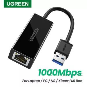 UGREEN-USB 3.0 이더넷 어댑터 2.0 네트워크 카드 RJ45 Lan PC Windows 10 Xiao mi Box 3/S Nintend Switch