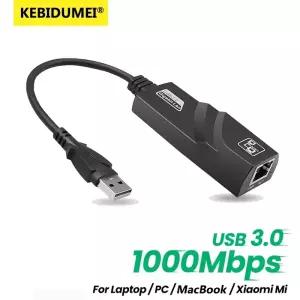 유선 USB 3.0 to RJ45 랜 이더넷 어댑터 10/100/1000Mbps 타입 C 기가비트 네트워크 케이블 PC 샤오미