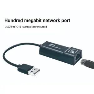 유선 USB 이더넷 2.0 - RJ45 10/100Mbps 어댑터 노트북 PC 네트워크 카드 Lan용
