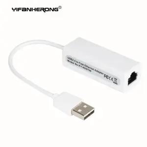 휴대용 USB 2.0-RJ45 네트워크 카드 Windows XP 7 8 PC 노트북 용 이더넷 Lan 어댑터에 10Mbps