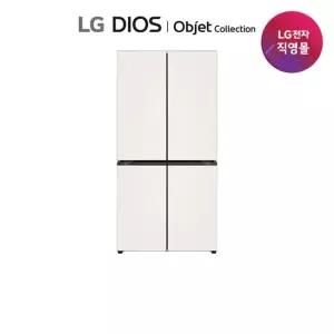 LG전자 LG 디오스 오브제컬렉션 글라스 4도어 냉장고 H875GBB012 GCB GBC