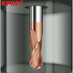HRC55 2 플루트 카바이드 볼 노즈 엔드 밀 R0.5 R1 R2 R3 R4 R5 R6 텅스텐 코발트 합금 금속 밀 커터 라우