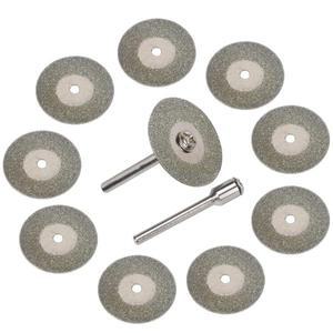 510개 22mm 다이아몬드 커팅  미니 소형 톱 블레이드는 회전 도구용 Dremel 드릴과 호환됩니다.