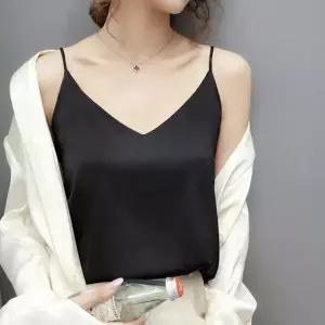 [하프클럽/]여성용 여름 이너 나시 블라우스 가벼운 기본 자켓 스타일 바캉