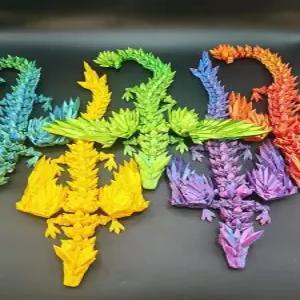 3D 프린터 움직이는 뱀 장난감 다관절 용