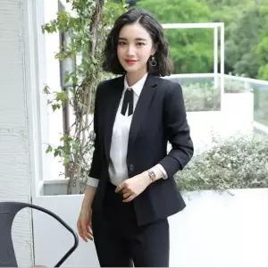 [하프클럽/]여성 면접용 블랙 오피스 정장 재킷